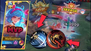 IS BANE SAVAGE 9999 DAMAGE IS CICI amp YOO YOO must watch BUILD EMBLEM 2024  MLBB  Skycici [upl. by Lantha802]