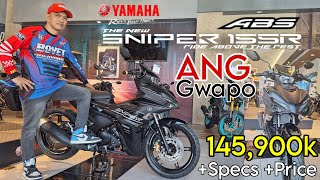 2024 New Yamaha Sniper 155 ABS  Matte Black  Best Underbone  Whats New  Specs amp FeaturesPrice [upl. by Shapiro]