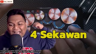 4 sekawan MAN KINABALU  REAL DRUM COVER [upl. by Marrilee]