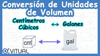 🧊 Conversión de Unidades de Volumen Centímetros Cúbicos cm³ a Galones gal [upl. by Ardna]