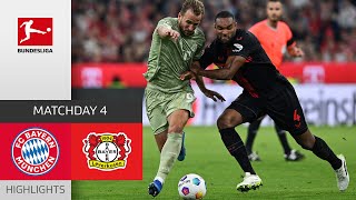 Pure Drama In Absolute Top Match  FC Bayern  Leverkusen  Highlights  MD 4 – Bundesliga [upl. by Dlanar]