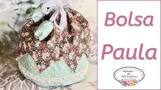 Bolsa Bombonera Paula  Tutorial fácil cómo hacer paso a paso y patrones o moldes gratis 028 [upl. by Tessie873]