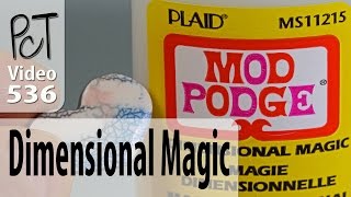 Mod Podge Dimensional Magic on Polymer Clay [upl. by Irab]