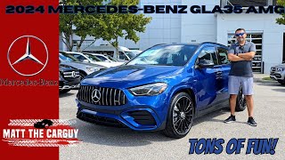 2024 MercedesBenz GLA35 AMG is the best sporty subcompact SUV Full review and test drive [upl. by Niwrud]