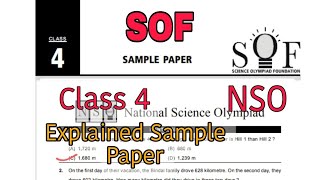 Class 4 NSO Sample PaperSOFScience OlympiadClass 4CBSEEDUCATE [upl. by Sherrill]