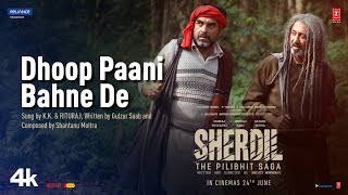 Sherdil The Pilibhit Saga Dhoop Paani Bahne De Song  KK Rituraj Gulzar Saab Shantanu Srijit [upl. by Etnaled]