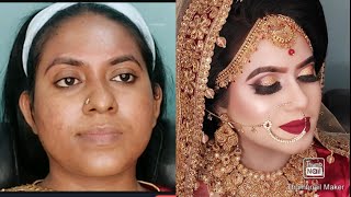 bridal Makeup tutorial  Nadias Makeover [upl. by Nwahsiek571]