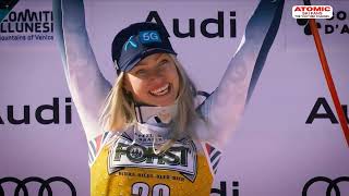 AUDI FIS Ski World Cup  womens downhill  Cortina dAmpezzo ITA  Jan 2627 2024 highlights [upl. by Rihsab]