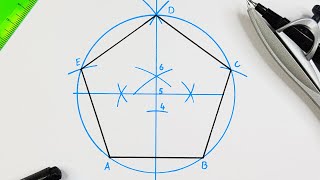 How to draw a pentagon  Method 3 [upl. by Acinoryt791]