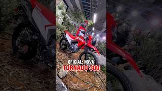 OFICIAL NOVA TORNADO 300 NO BRASIL motos [upl. by Irbmac411]