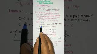 Thermodynamics Numericals SolvedClass 11chemistryBond Enthalpy in Thermodynamicsneet shorts [upl. by Htebiram]