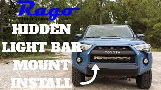 HOW TO INSTALL RAGO HIDDEN LIGHT BAR MOUNTS  TOYOTA 4RUNNER [upl. by Schulein]