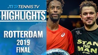 Monfils Edges Wawrinka for 8th Career Title  Rotterdam 2019 Final Highlights [upl. by Cynthie179]