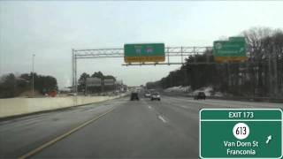 I95495 Capital Beltway Washington DC Exits 166 to 4 [upl. by Atikal]