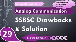 Drawbacks and Solution of SSBSC Single Sideband Suppressed Carrier in Analog Communication [upl. by Ecnerual]