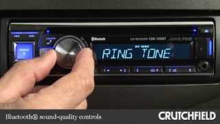 Alpine CDE133BT CD Receiver Display and Controls Demo  Crutchfield Video [upl. by Enos]