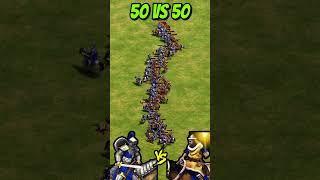 50 Elite Cataphracts vs 50 Elite Tarkans AoE2 Shorts ageofempires gaming [upl. by Ainat701]