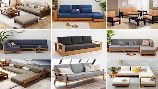 Best 140 Modern Wooden Sofa Designs 2024  Living Room Sofa Design  Wooden Sofa Set Design Ideas [upl. by Retlaw]