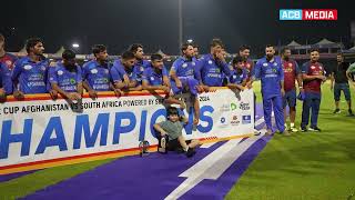 WINNING MOMENTS  AFGHANISTAN TAKE THE TROPHY amp THE SERIES 21  ODI Series  AFG v SA  ACB  UAE [upl. by Yebloc649]