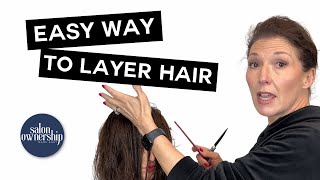 Easy Way to Layer Hair on Any Hair Length [upl. by Pippa]