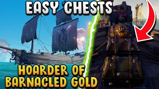 HOW TO Get ‘Hoarder of Barnacled Gold’ Guide EASY Barnacle Chests [upl. by Reyem]