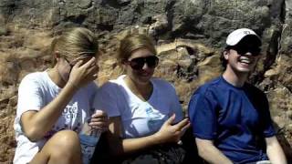 Climbing Down Mt Arbel  TaglitBirthright Israel Shorashim Bus 249 [upl. by Inavoy]