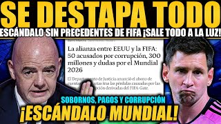 ESCÁNDALO MUNDIAL DE C0RRUPCIÓN DE FIFA ¡S0B0RNOS Y AYUDAS AHORA ENTENDERÁS LA INIVITACIÓN A MESSI [upl. by Elora]