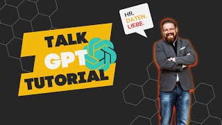 TalkGPT Dein KISprachcoach für meisterhafte Reden amp Präsentationen – Ein Tutorial für HRProfis [upl. by Erdnaed]