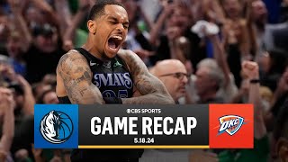 2024 NBA Playoffs Mavericks OUTLAST Thunder to advance to Western Conference FINALS  CBS Sports [upl. by Ardnosak]