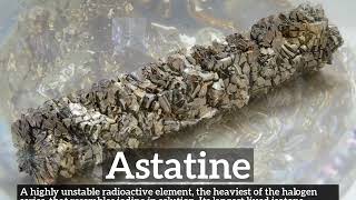 What is Astatine  How Does Astatine Look  How to Say Astatine in English [upl. by Ennahgiel730]