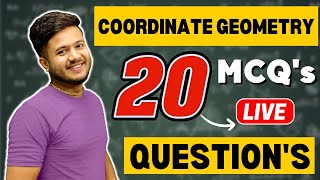 20 IMP MCQs from Coordinate Geometry class 10 maths session 202324 Deepak sir  Gyaani keeda [upl. by Lorac]