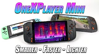 The All New ONEXPLAYER Mini Is A Powerful Hand Held Gaming PC Hands On First Look [upl. by Rubbico97]