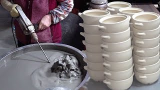 Amazing earthenware pot mass production process Korean ceramics factory [upl. by Ynohtnaed]