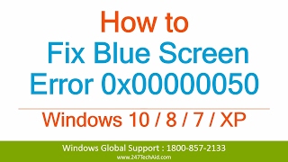 How to Fix Blue Screen Error 0x00000050  Support for Windows Computer  800 5635020 [upl. by Bellanca]