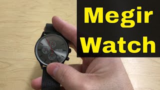 Megir Watch Battery ReplacementDIY Tutorial [upl. by Amarillis169]