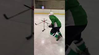 Fake Pass Receiving Hockey Skills Practice Part 2 [upl. by Elvera225]