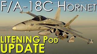 DCS World FA18C Hornet LITENING Pod Waypoint and Velocity Vector Slave Modes [upl. by Ayrolg948]