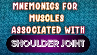 MNEMONICS For Muscles Associated With quotShoulder Jointquot  Must Watch Before Your Exams🔥 [upl. by Ecela61]