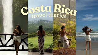 costa rica girls trip  itinerary places to go ziplining summer vacation la fortuna nosara [upl. by Armilda431]