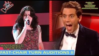 FASTEST CHAIR TURN AUDITIONS IN THE VOICE PART 2 [upl. by Marchal]