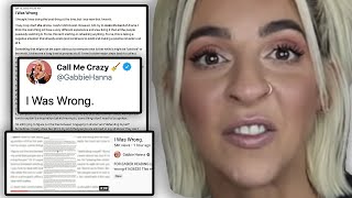 Gabbie Hanna APOLOGISES [upl. by Hgielrebmik]