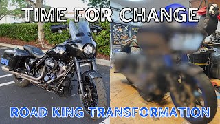 Beginning the Transformation of the Harley Davidson Road King Special [upl. by Hooge982]