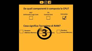 Quiz Architettura Von Neumann [upl. by Kimmi]