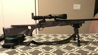 Boyds thumb hole featherlight stock install on Savage 111 3006 Part 1 [upl. by Aihtibat]