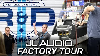 How Subwoofers Speakers and Enclosures are Made CAF Visits the JL Audio Factory [upl. by Anilat866]