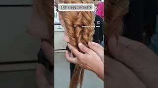 Hairstyle Tutorial treading braid ✨️ shorts viral [upl. by Fenton133]