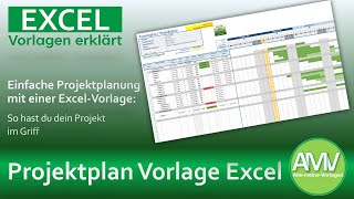 Projektplan Vorlage für Excel [upl. by Monarski]