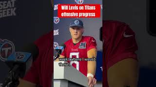 Titans QB Will Levis sees progress on his side of the ball willlevis atozsports tennessetitans [upl. by Ahsym]