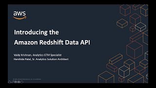 Amazon Redshift Data API [upl. by Richman]