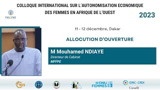 ALLOCUTION  M Mouhamed NDIAYE  MFFPE [upl. by Gnik]